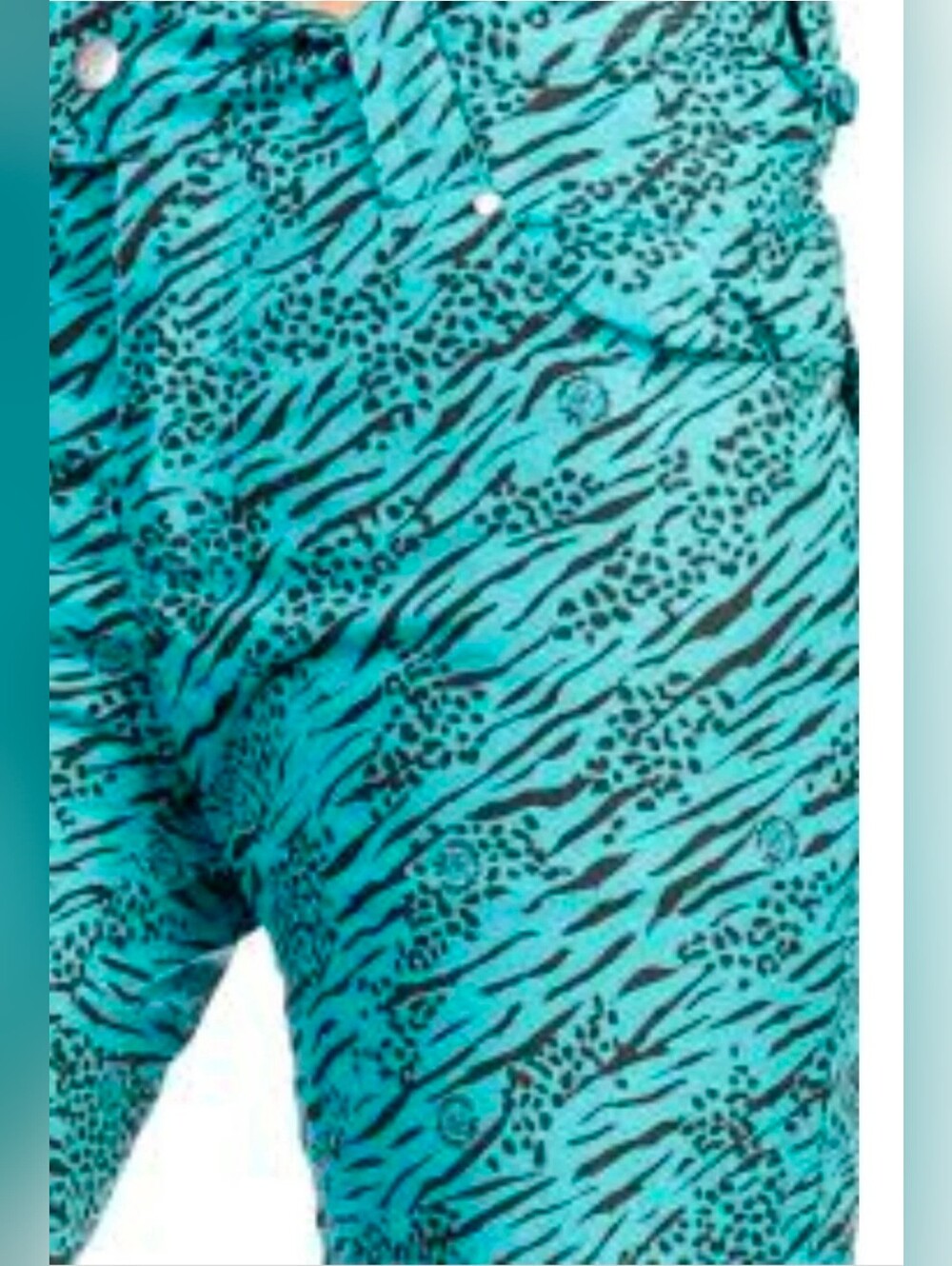 Betty Rides Skinny Pant Wildcat Teal Snowboard Snow Ski Size SMALL $168 NWT - Picture 6 of 7